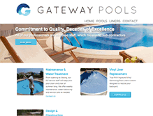 Tablet Screenshot of gatewaypoolsinc.com